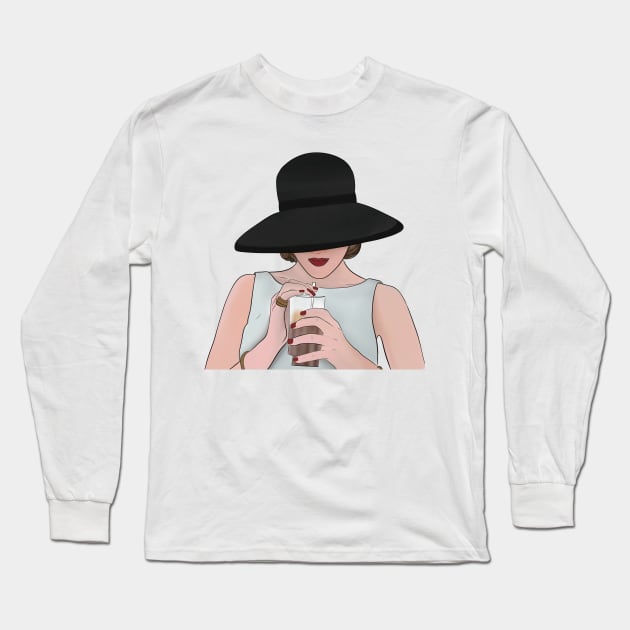 Meredith Blake Long Sleeve T-Shirt by Thelunarwoodco